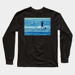 Man on Stand Up Paddle Board Long Sleeve T-Shirt